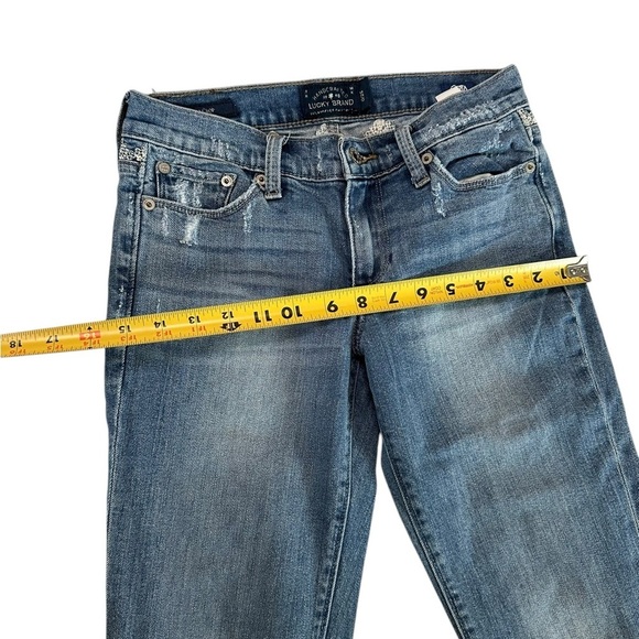 LUCKY BRAND  Orta Premium Sweet Crop Capri Jeans Size 0/25 - Picture 10 of 16